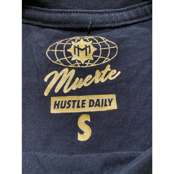 Muerte Hustle Daily Short Sleeve T-Shirt | Color: Black/White | Size: S - Picture 5 of 5